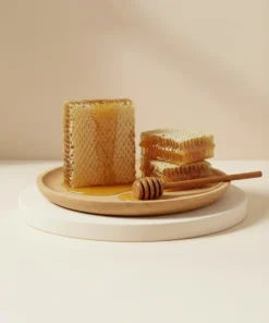 Alternativ bild av Svartkupa honung i vaxkaka ~ Hîngivê Kara Kovanê Bi Petek ( 1 KG )